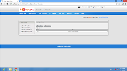 iProtect Door Actions Module Masters Update Door Open/Close